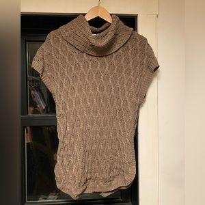 Brown cowl neck sweater